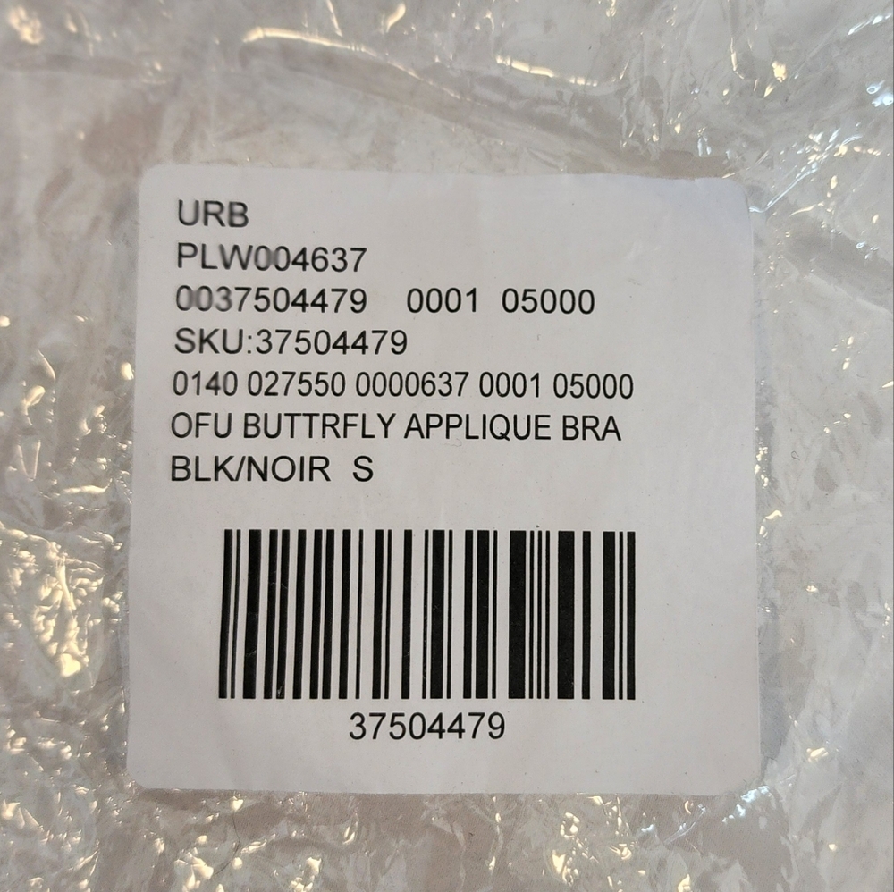Urban Outfitters Butterfly Applique Bra Black Size S - Picture 6 of 7